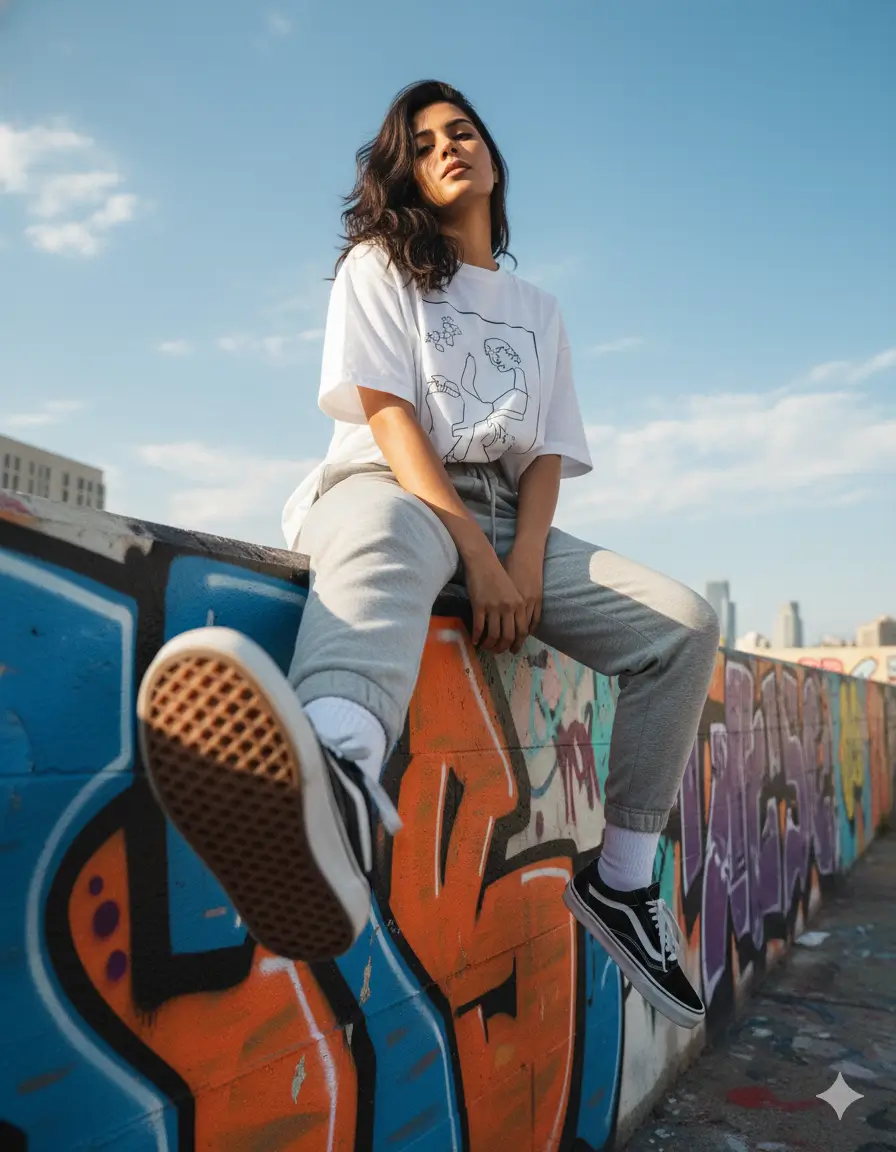 Below the Edge: A Streetwear Moment in Motion